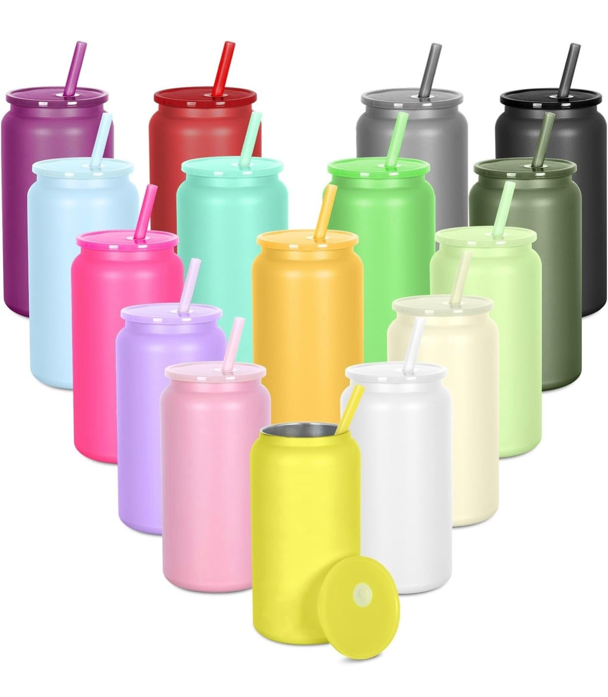 Matte 16oz Stainless Steel Cups