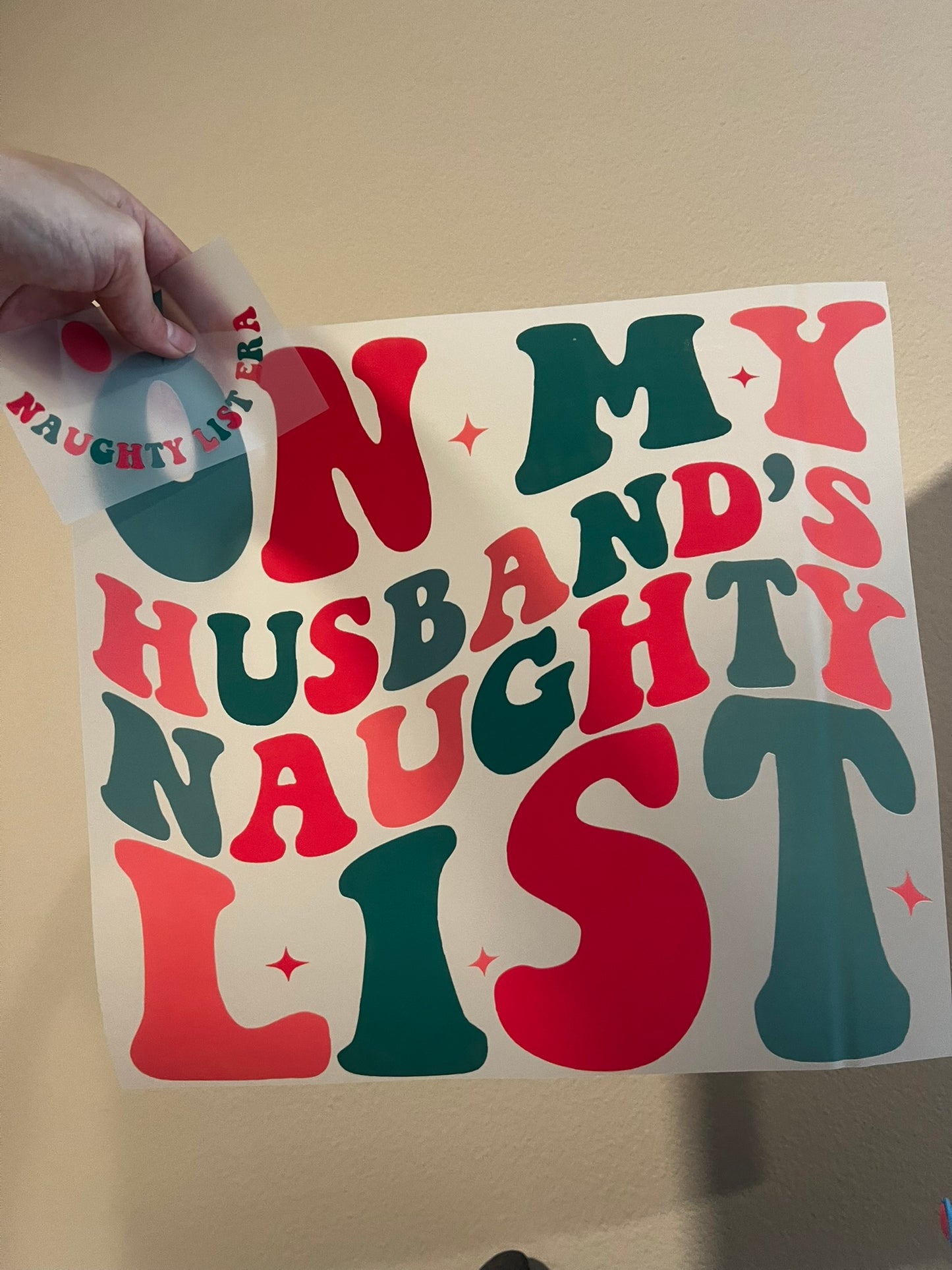 On my Husbands Naughty List