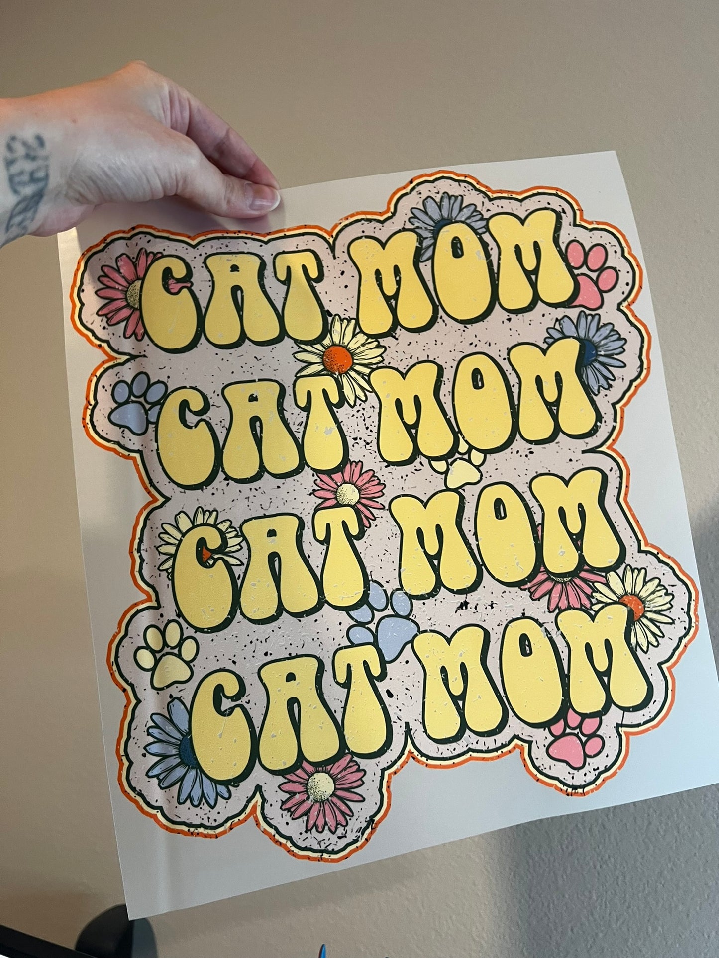 Floral Cat Mom