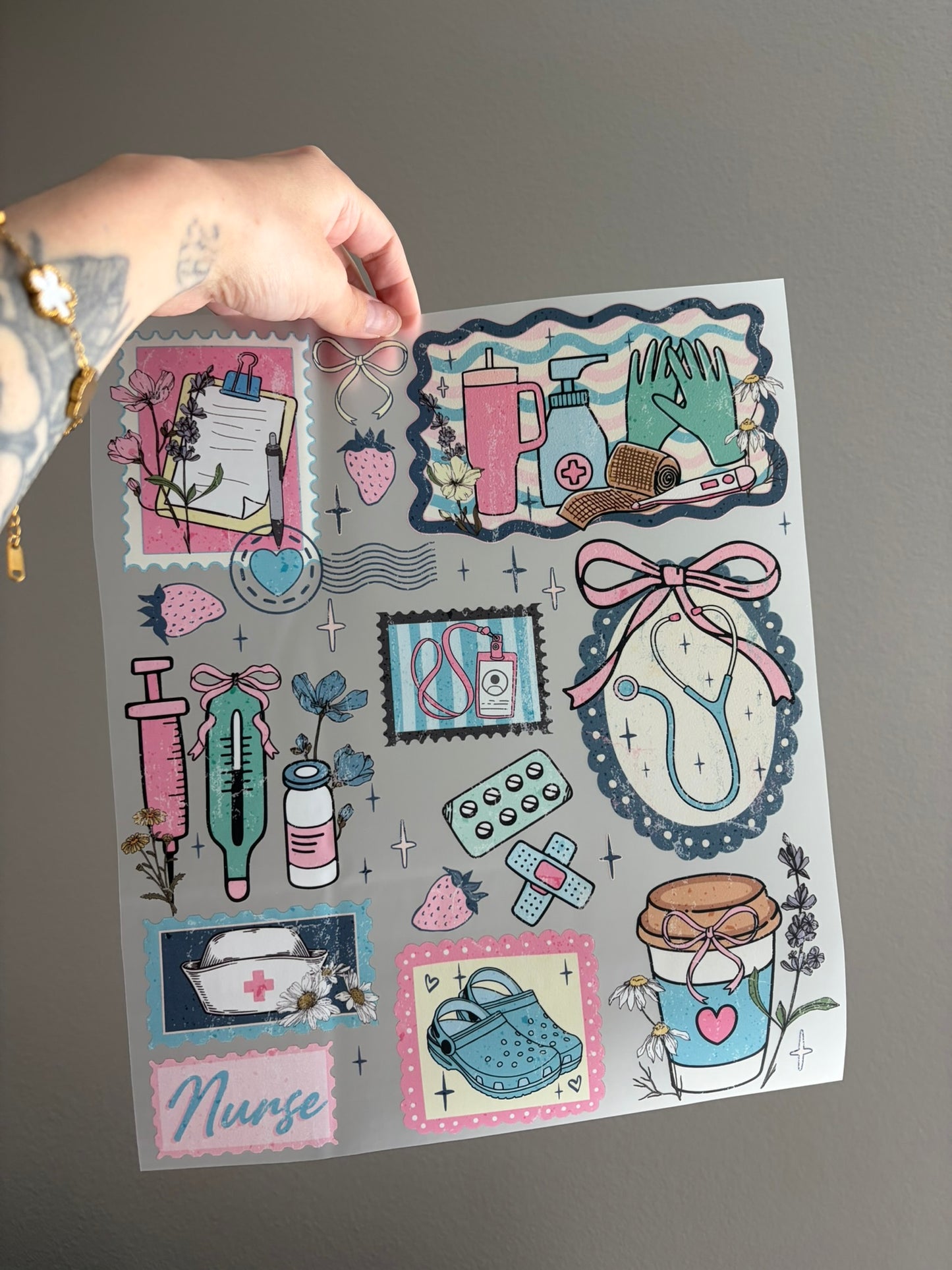 Nurse Collage w/ Strawberries