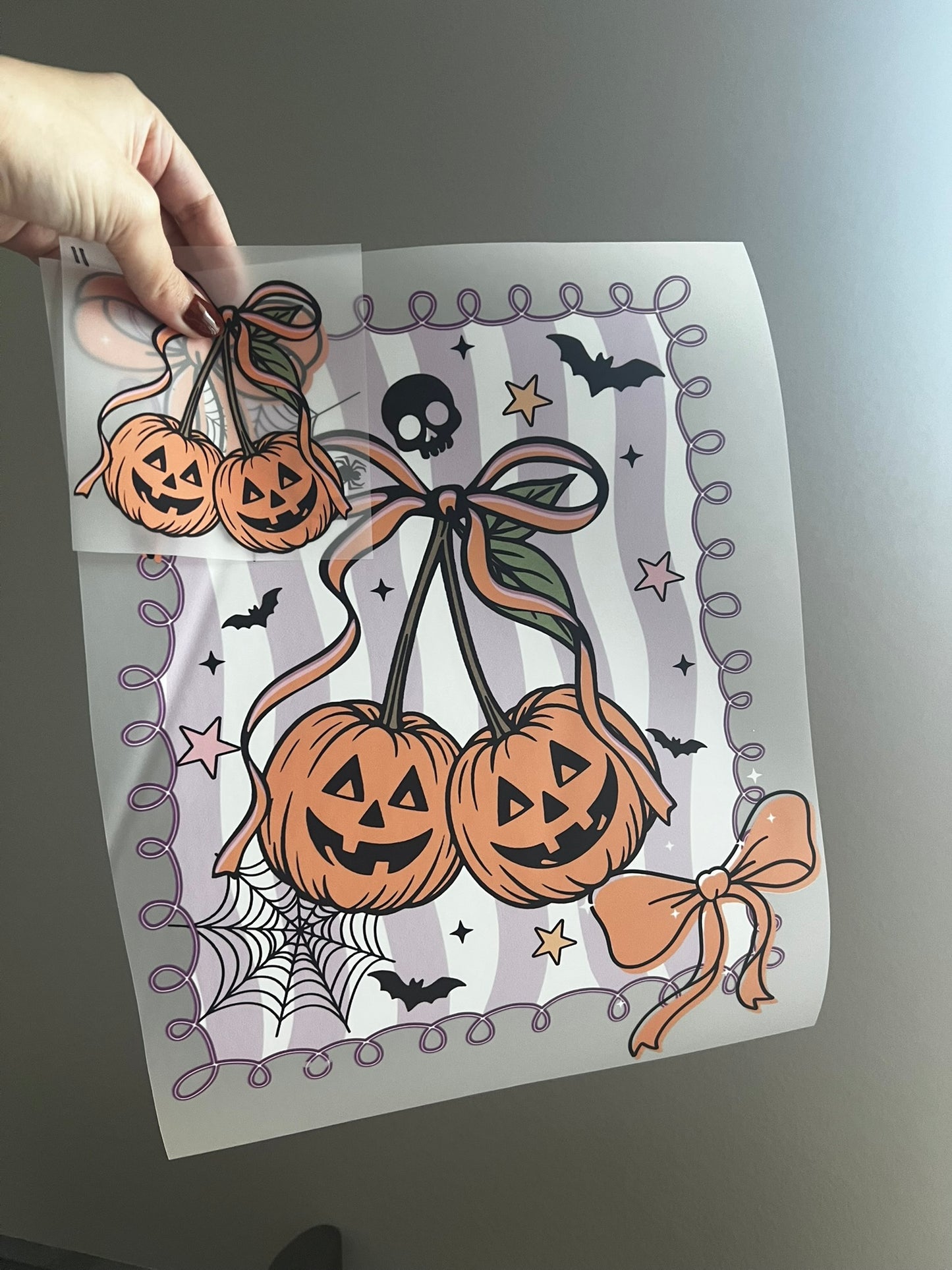 Pumpkin Cherry Bow