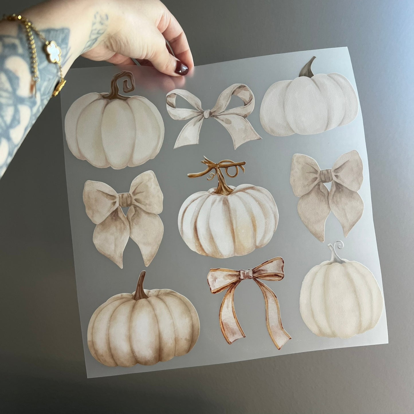 Neutral Pumpkins & Bows