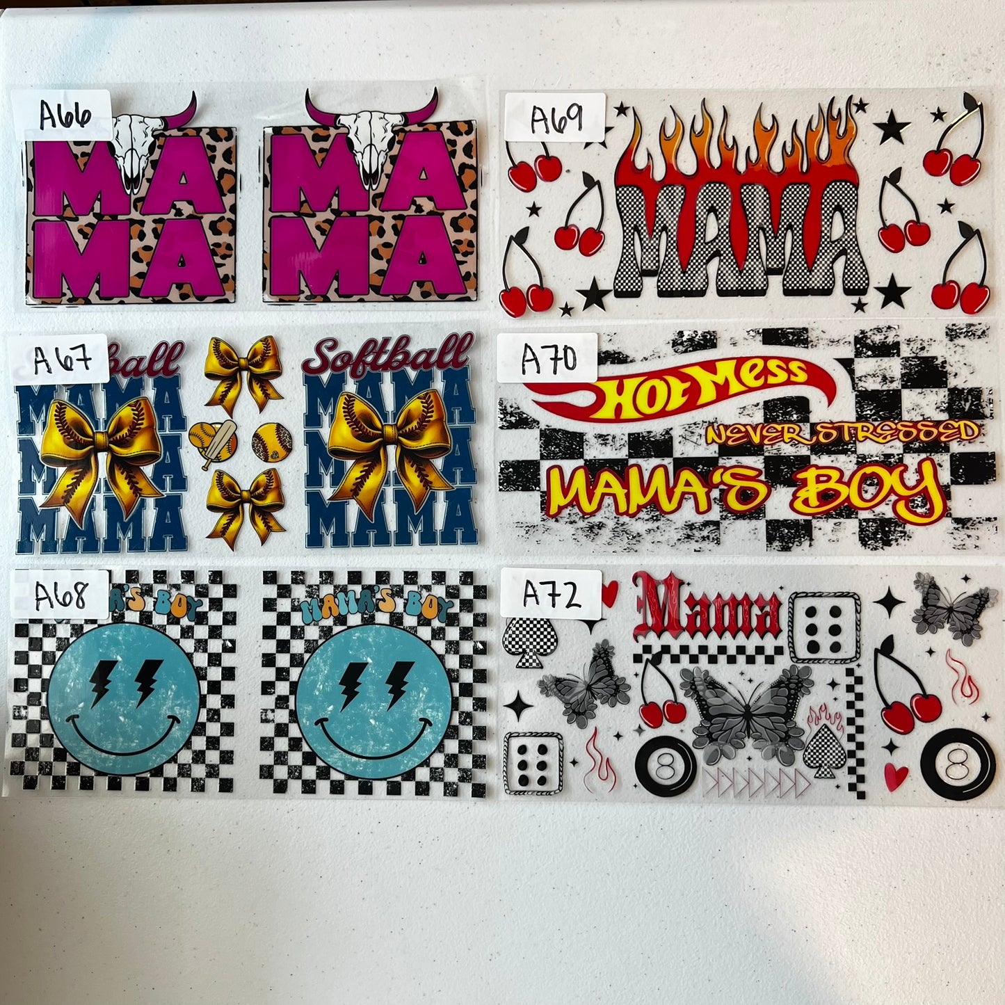 MAMA/GRANDMA/AUNTIE/DAD CUP WRAPS