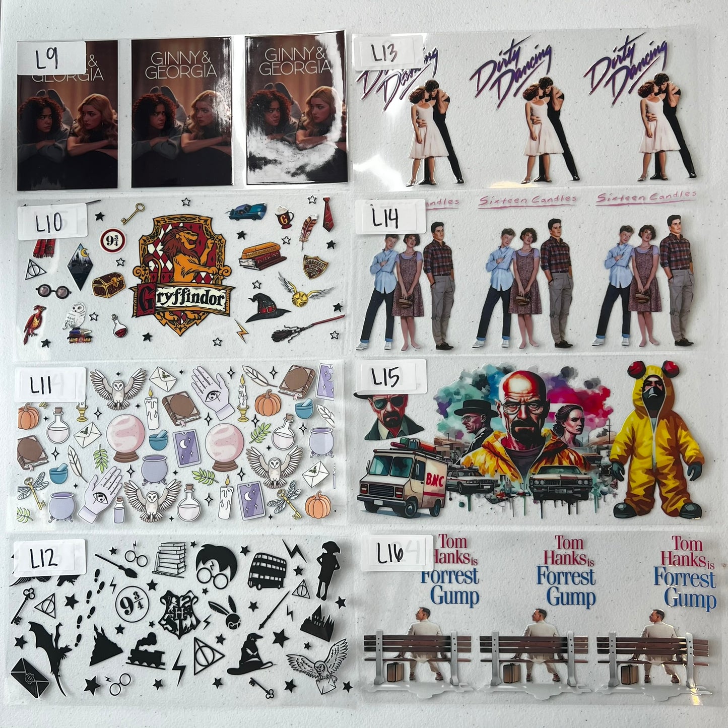 MOVIES/ARTISTS CUP WRAPS