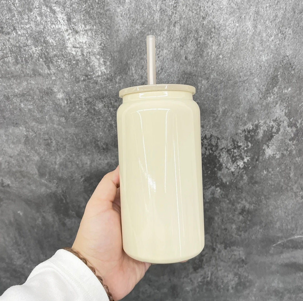 16oz Glossy Stainless Steel Cup