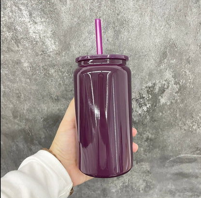 16oz Glossy Stainless Steel Cup