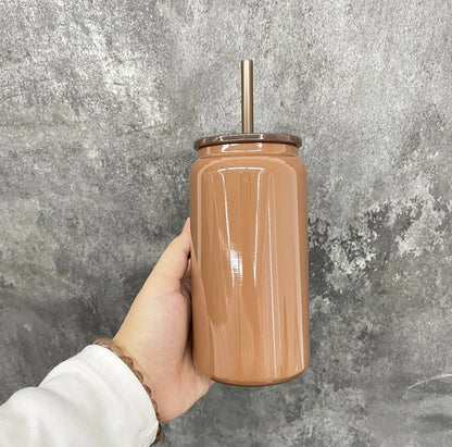 16oz Glossy Stainless Steel Cup