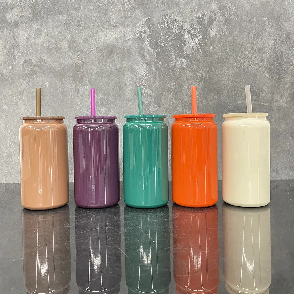 16oz Glossy Stainless Steel Cup