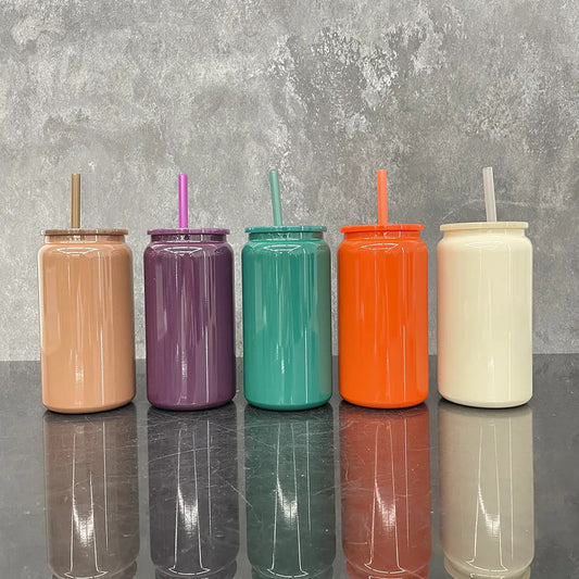 16oz Glossy Stainless Steel Cup