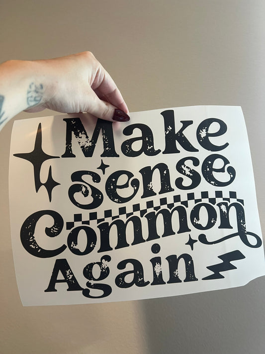 Make Sense Common Again