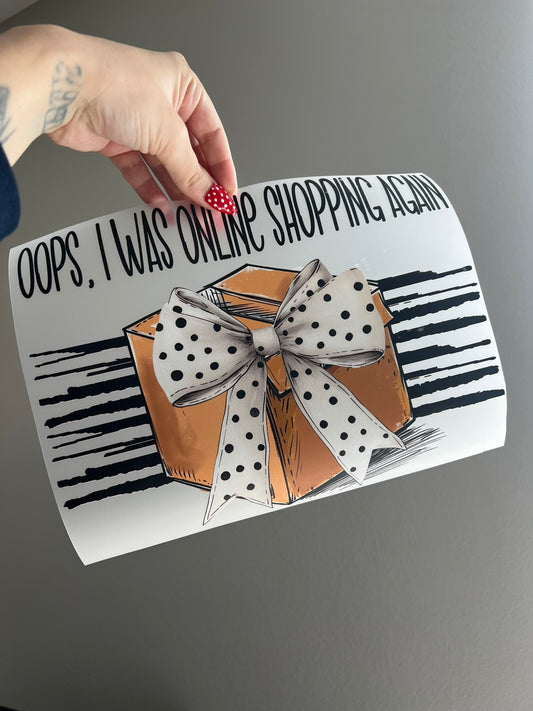 oops, I was online shopping again