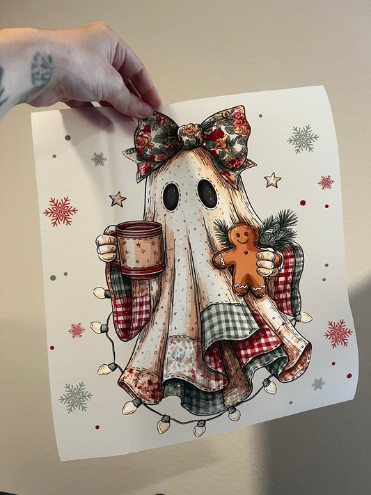 Christmas Plaid Ghost