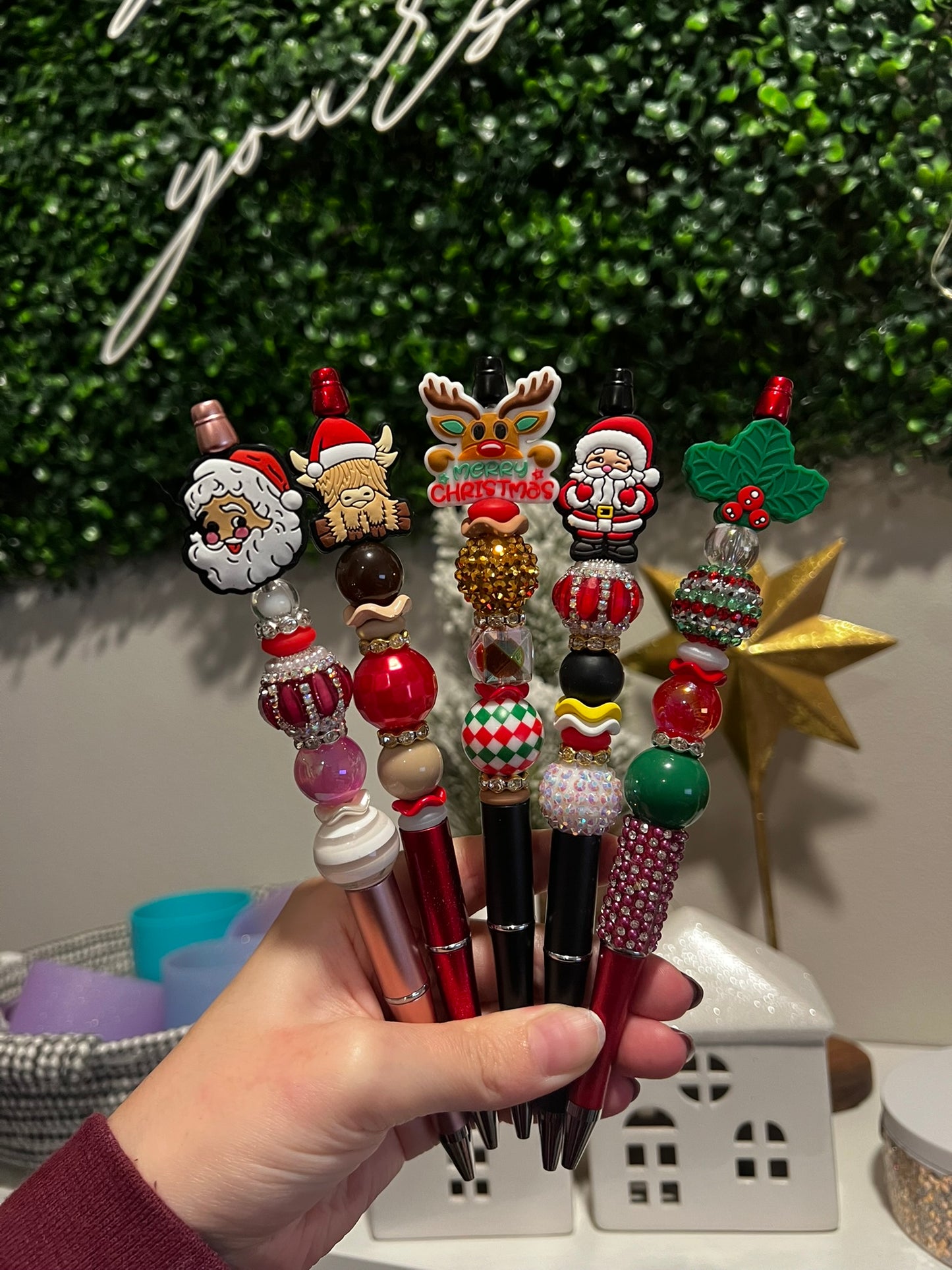 Premade Christmas Pens