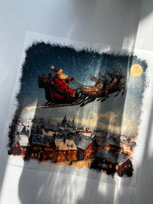 Vintage Santa w/ Reindeers