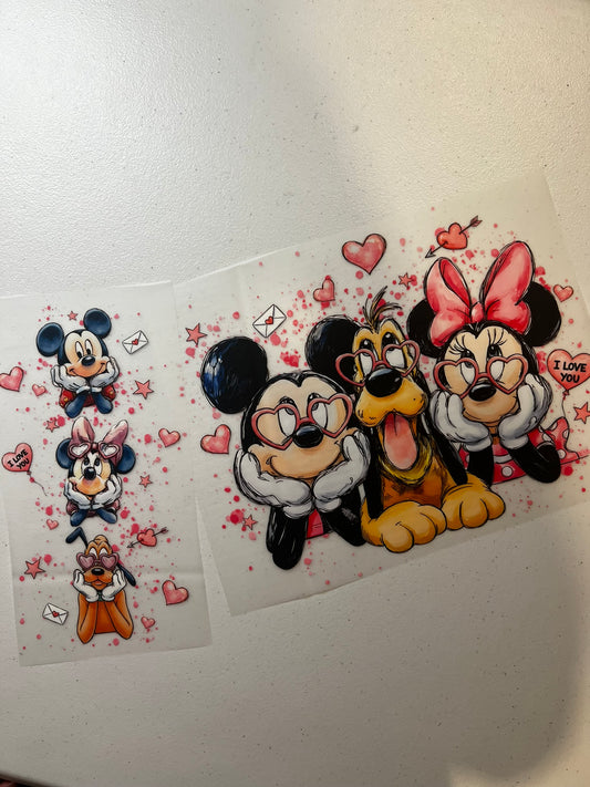 Valentine Mickey/Minnie w/ Sleeve