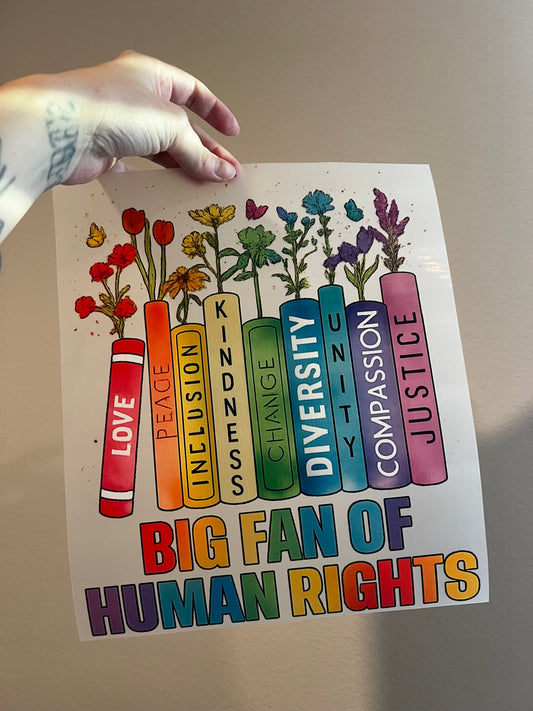 big fan of human rights