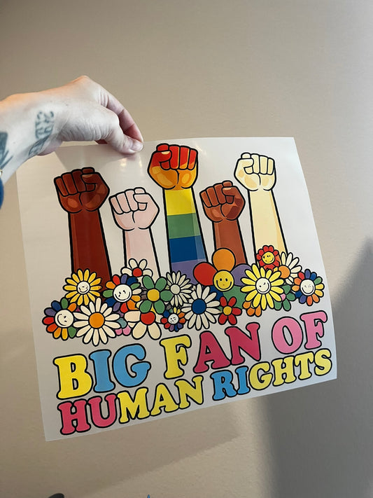 Big fan of human rights