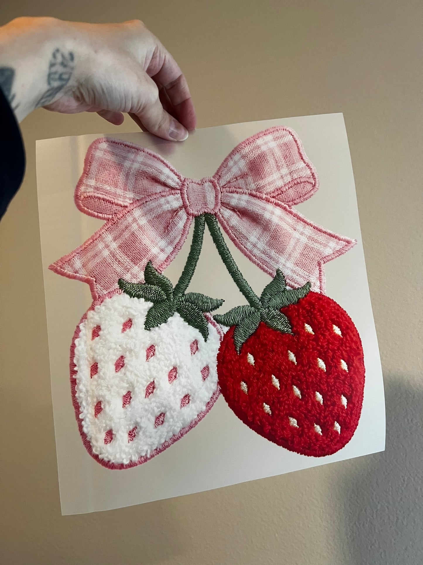 Cute Plaid Strawberries