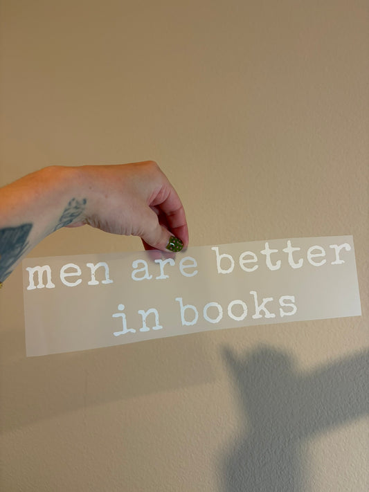 Men are better in books
