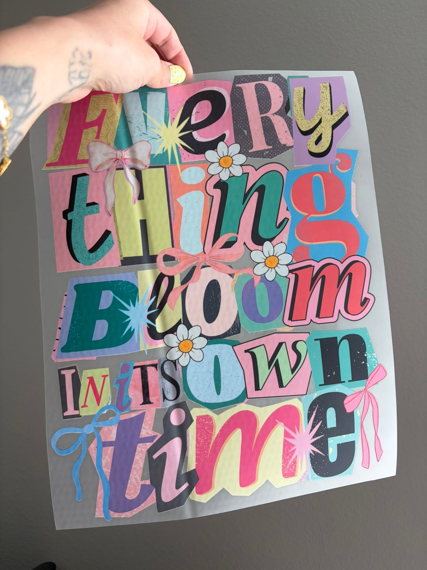 Everything bloom in its own time