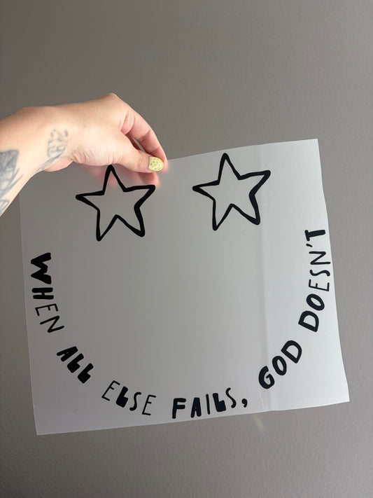 When all else fails, God doesn't