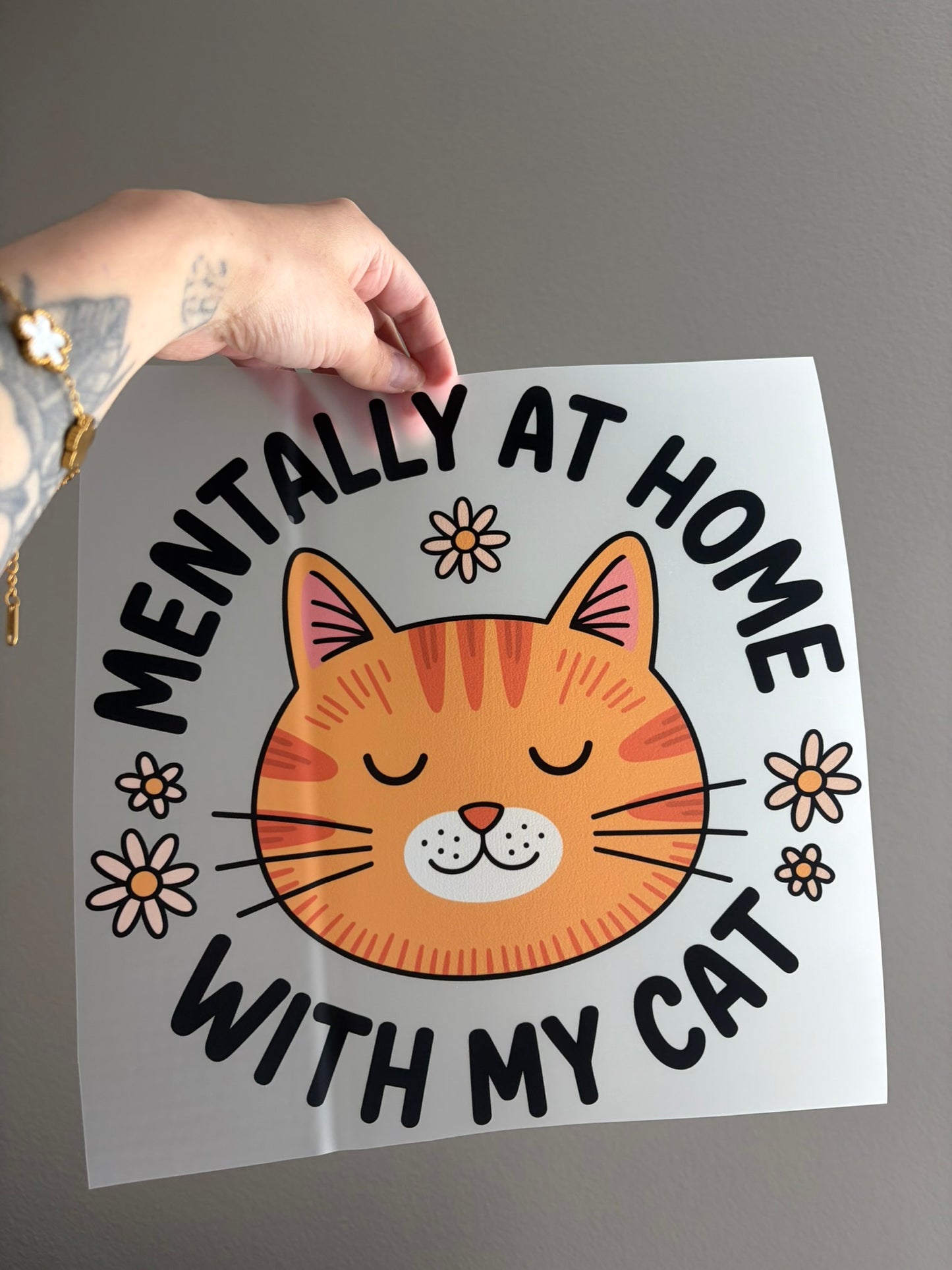 Mentally at home with my cat