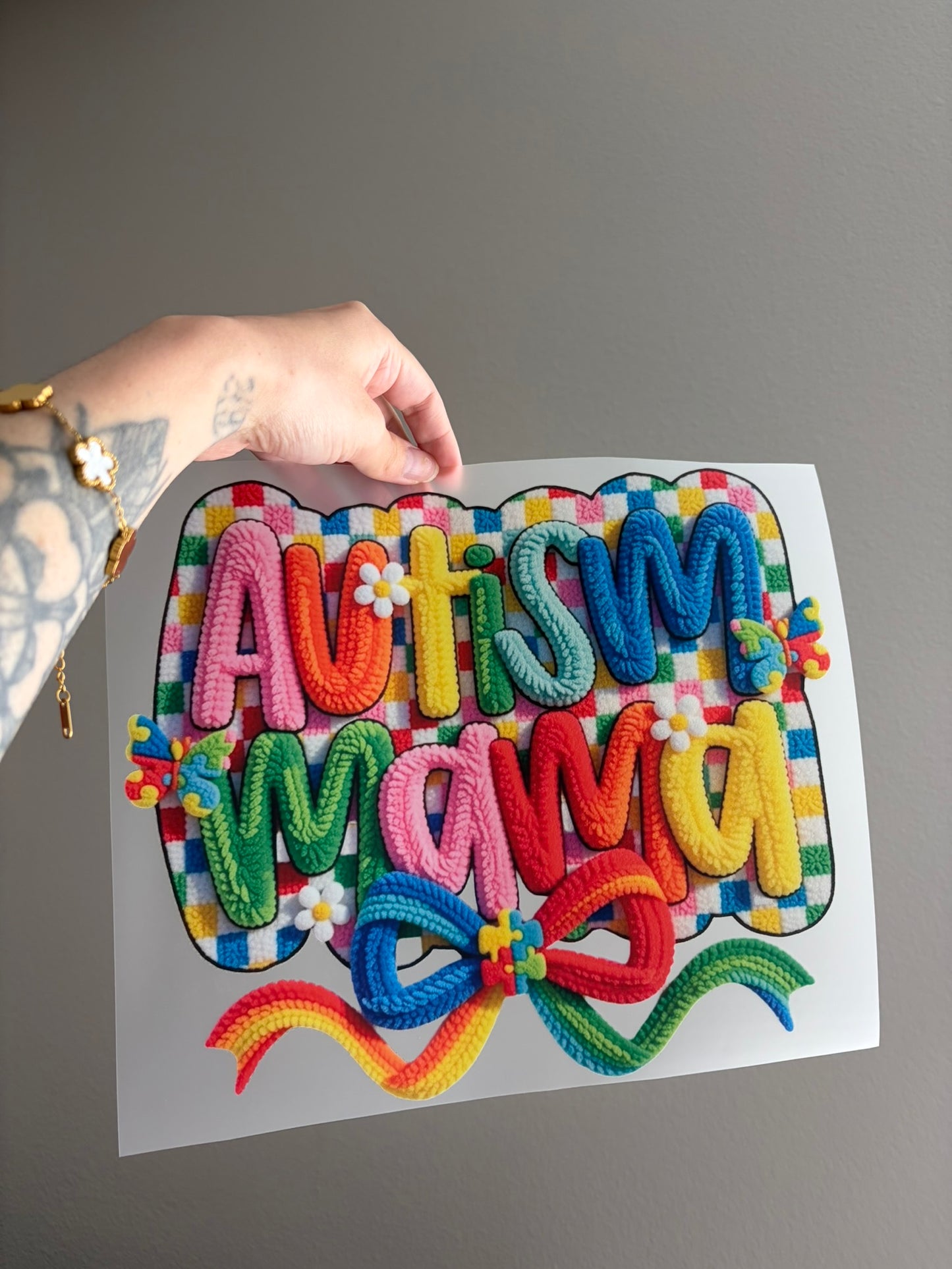Autism Mama w/ Bow