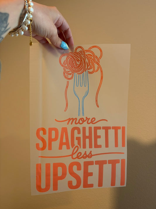 More Spaghetti less Upsetti