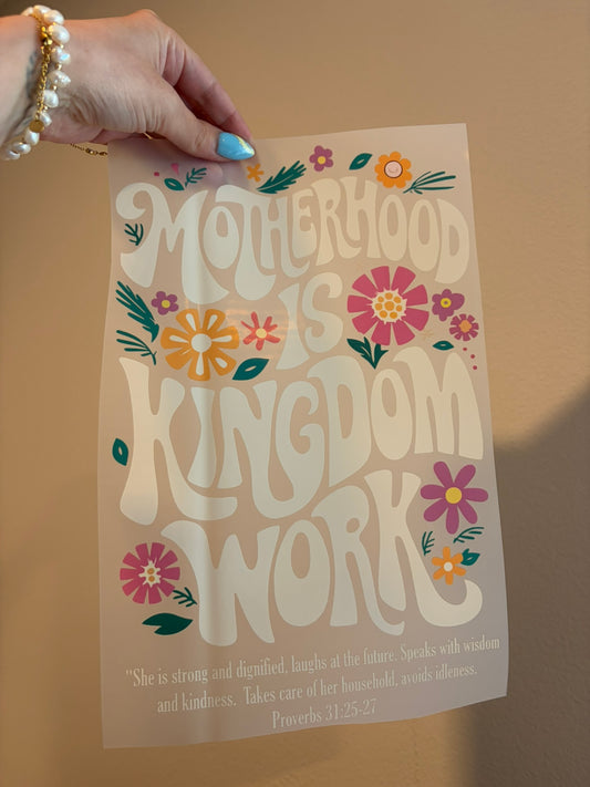 Motherhood is Kingdom Work
