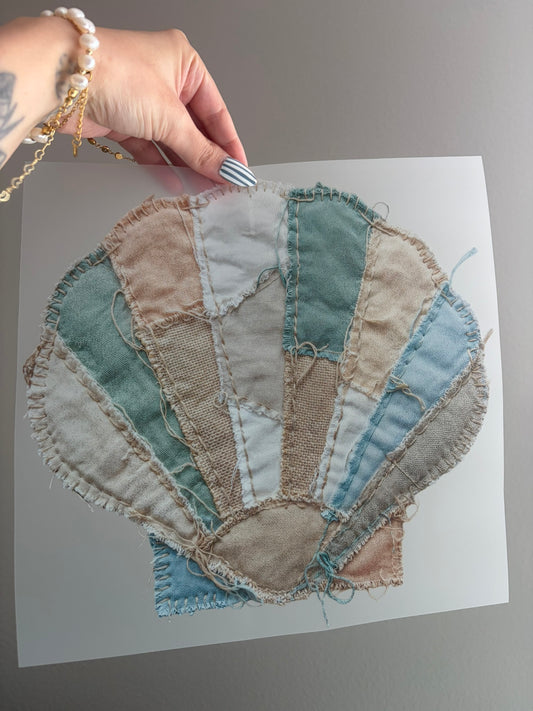 Faux Patchwork Seashell