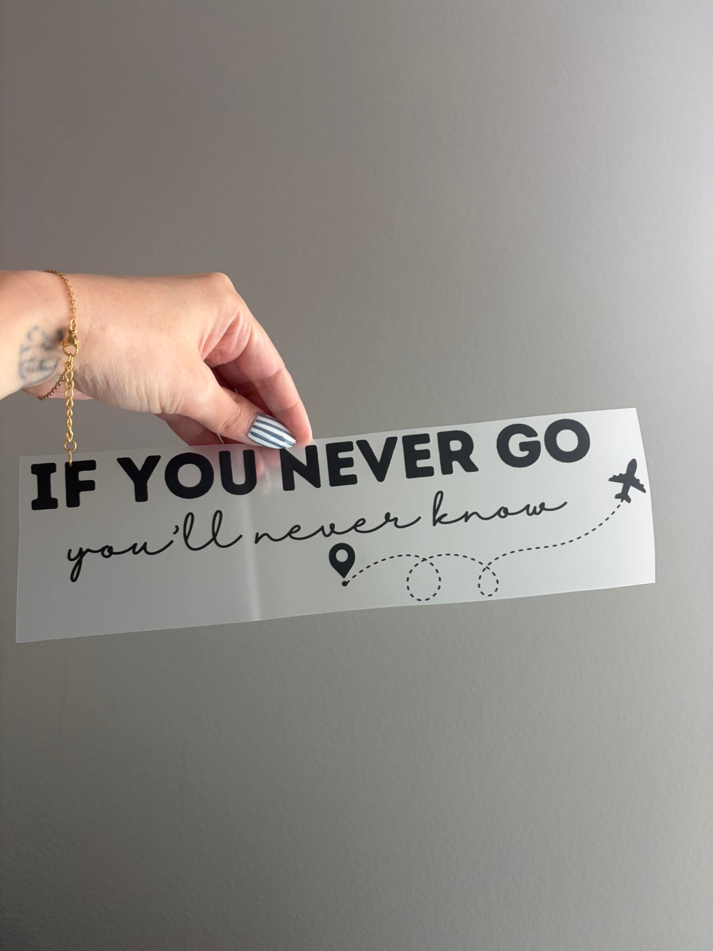 If you never go, you'll never know