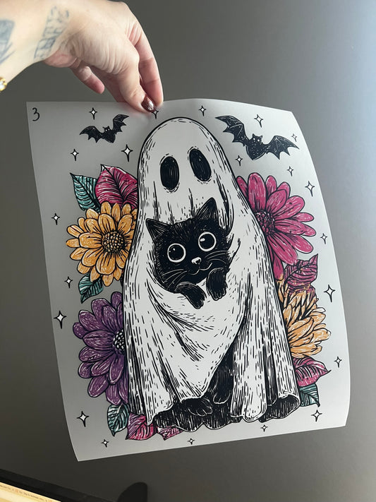 Ghost with Black Cat