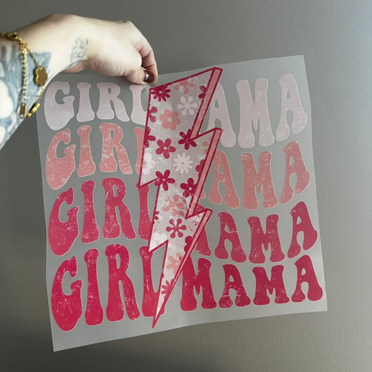 Wavy Pink Girl Mama