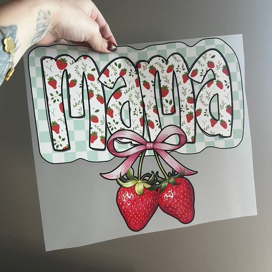 Checkered Strawberry Mama
