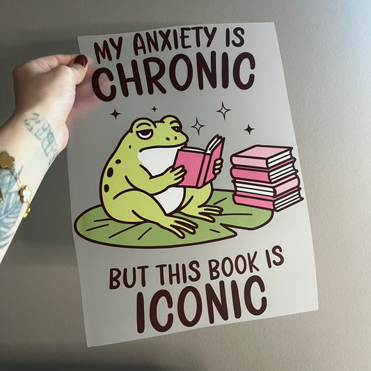 My Anxiety Is Chronic, book is Iconic