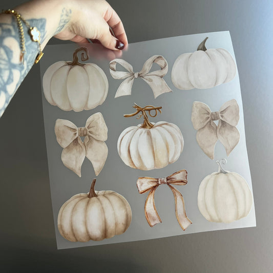 Neutral Pumpkins & Bows