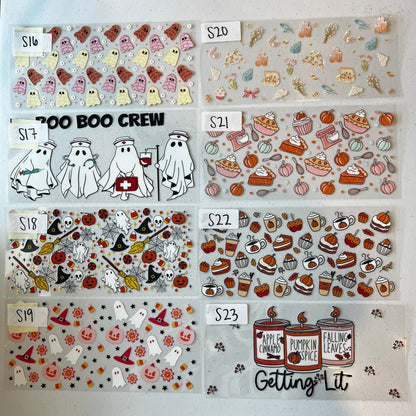 HALLOWEEN AND FALL CUP WRAPS