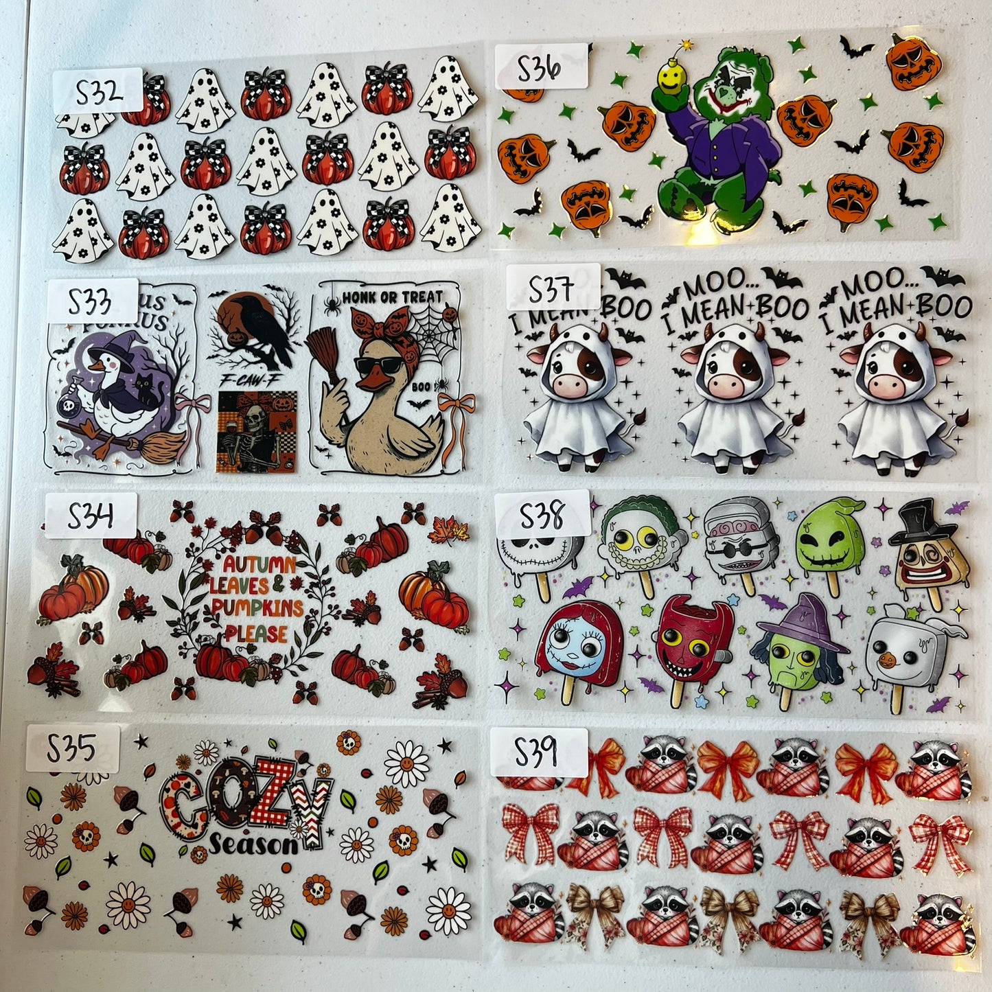 HALLOWEEN AND FALL CUP WRAPS