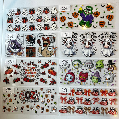 HALLOWEEN AND FALL CUP WRAPS