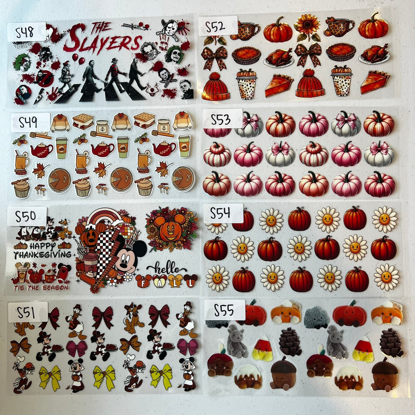 HALLOWEEN AND FALL CUP WRAPS