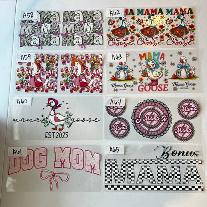 MAMA/GRANDMA/AUNTIE/DAD CUP WRAPS