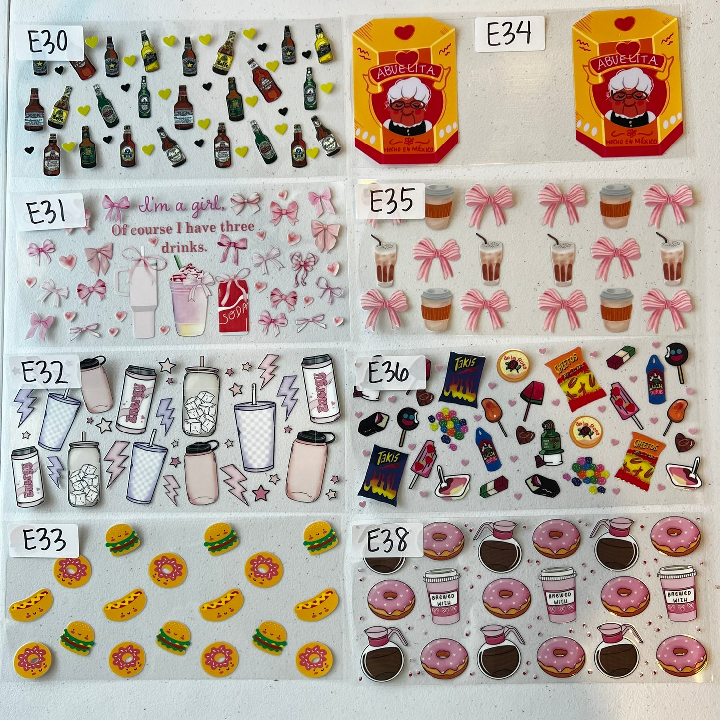 DRINKS/FOOD CUP WRAPS