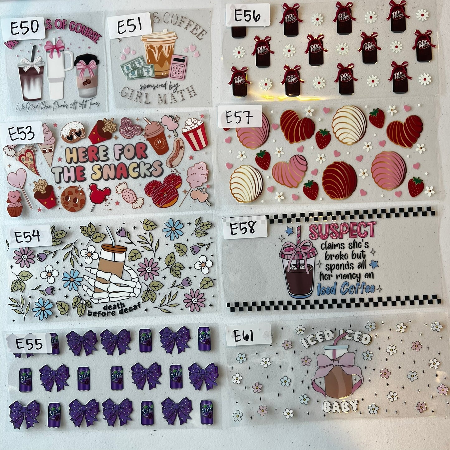 DRINKS/FOOD CUP WRAPS