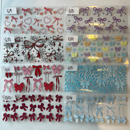BOWS/FRUITS/GIRLY CUP WRAPS