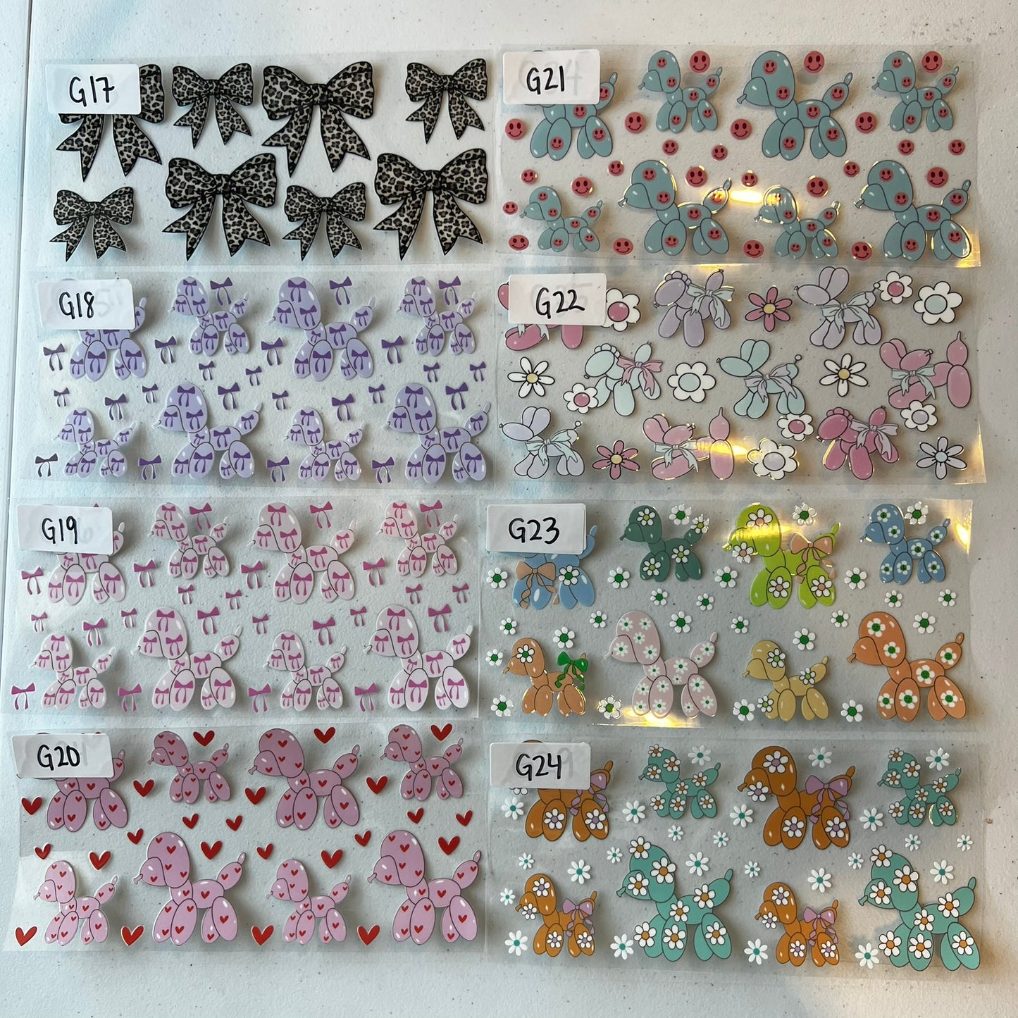 BOWS/FRUITS/GIRLY CUP WRAPS