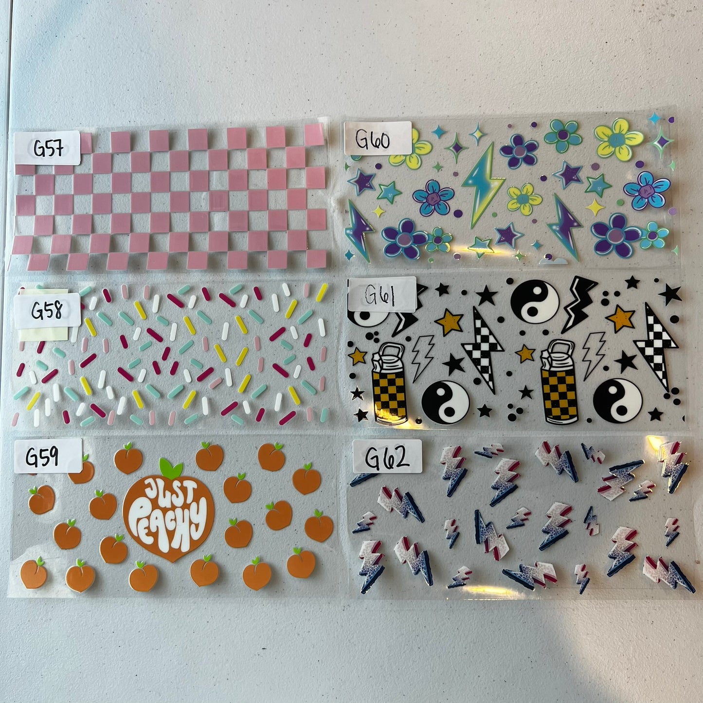 BOWS/FRUITS/GIRLY CUP WRAPS