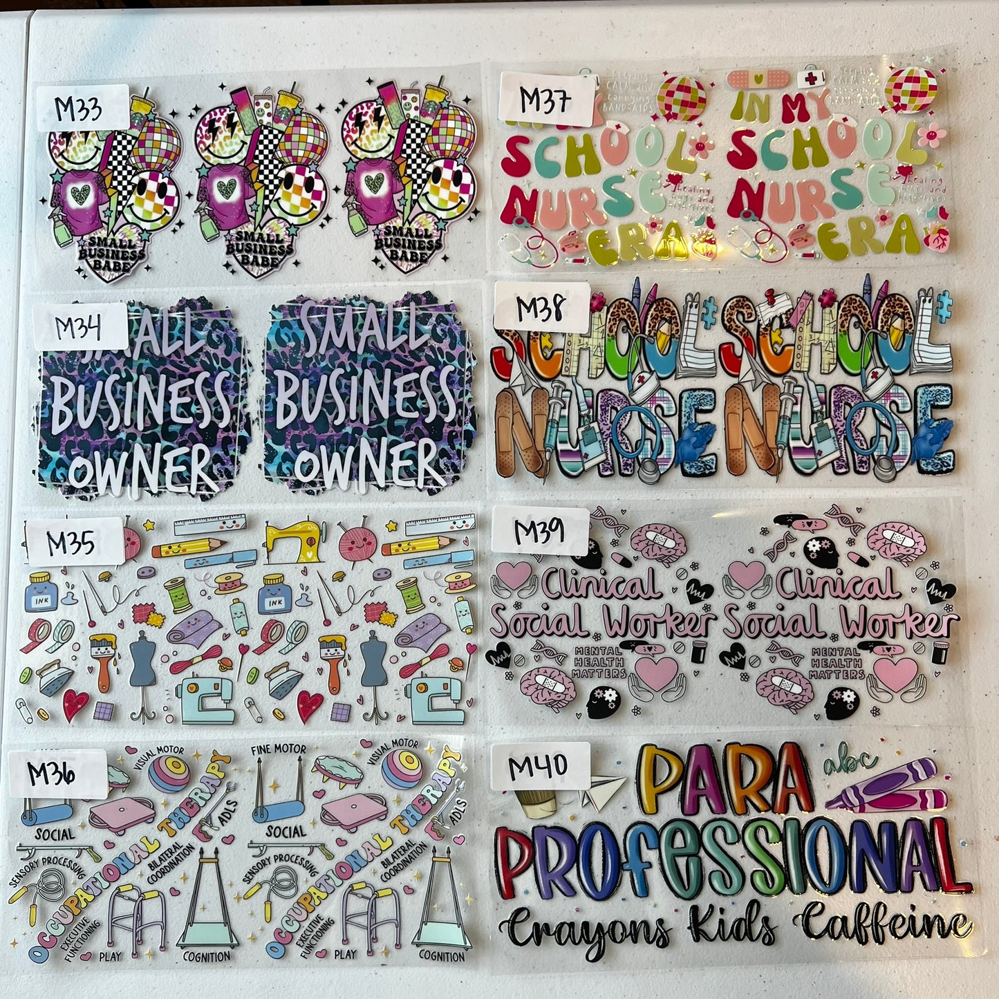 OCCUPATION CUP WRAPS