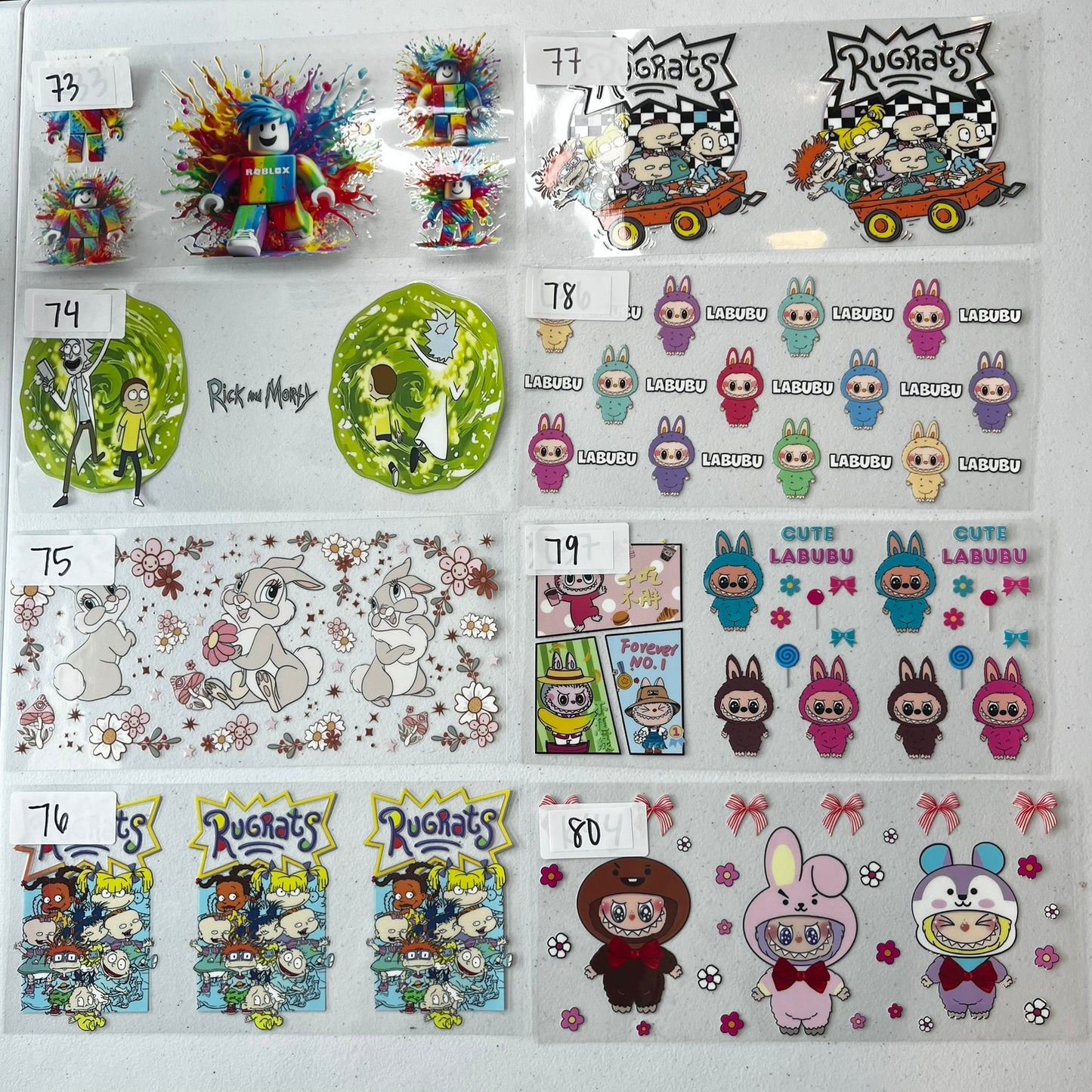 CHARACTER CUP WRAPS