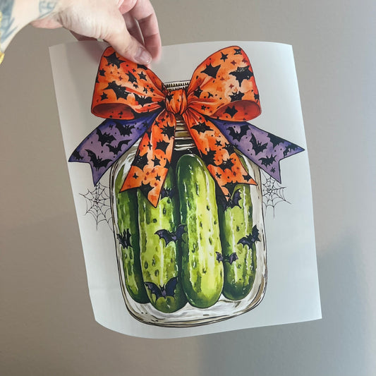 Halloween Pickle Jar