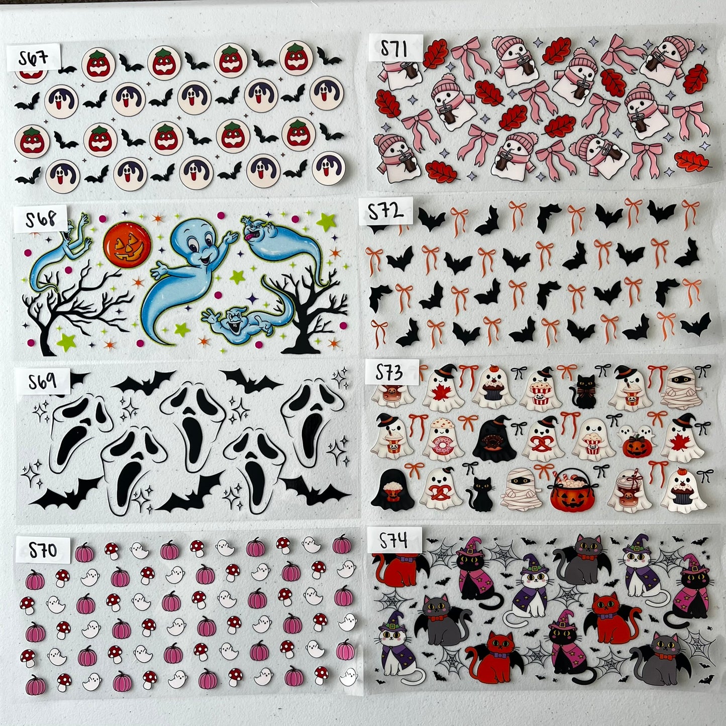 HALLOWEEN AND FALL CUP WRAPS